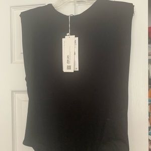 Zara shoulder pad bodysuit